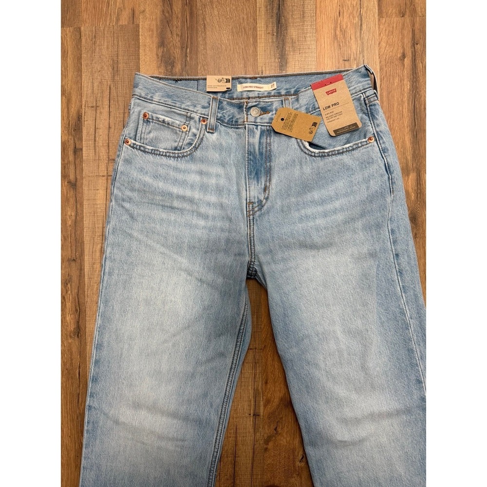 Levi's Low Pro Straight Jeans Women's Size 27 Light Wash Mid Rise Relaxed Straig - Picture 5 of 11
